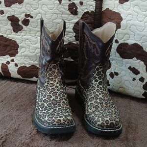 Roper Leopard Print Boots